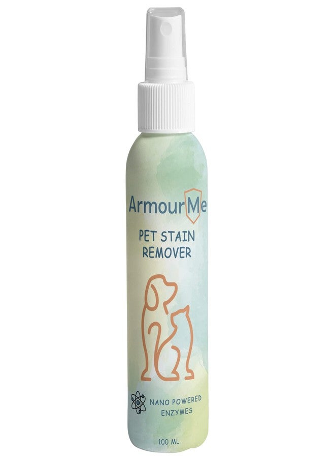 ArmourMe Pet Stain Remover | Dogs | Plant-Powered Pet Stain Remover and Cleaner with Nano Powered Natural Enzymes | Safe and Effective on Carpet, Sofa, Fabrics, Bed covers | Pet Friendly (100 ML) - Image 1